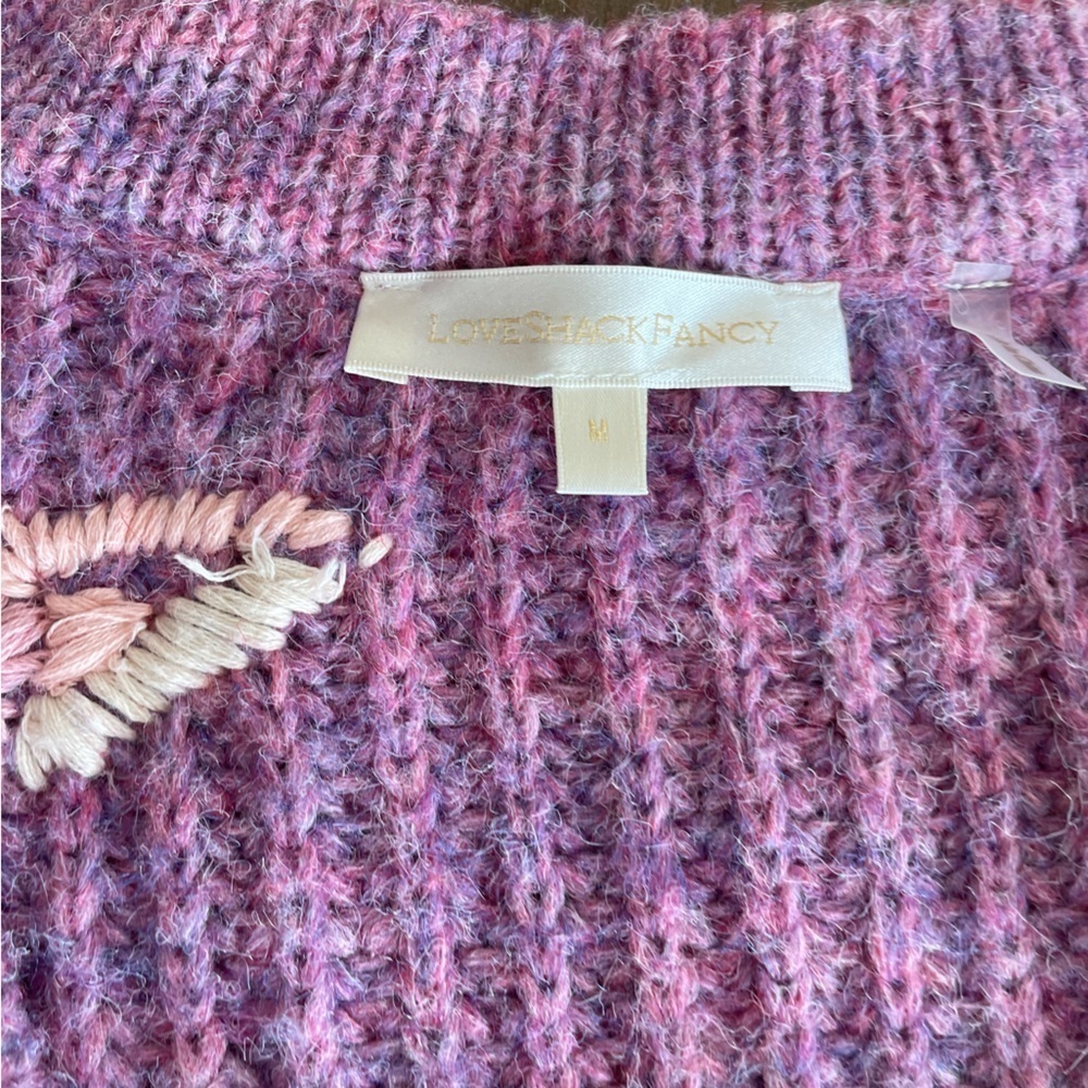 💔 SOLD LoveShackFancy ridge lavender pullover - Picture 8 of 9